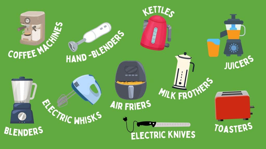 Kitchen appliances that we can collect