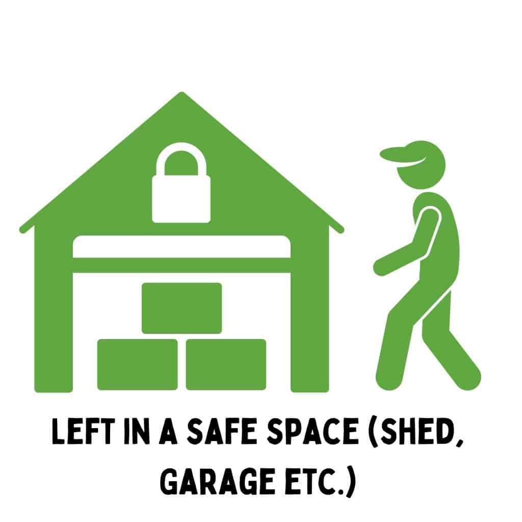 We collect donations in a safe space