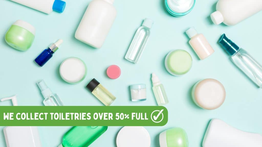 We collect toiletries