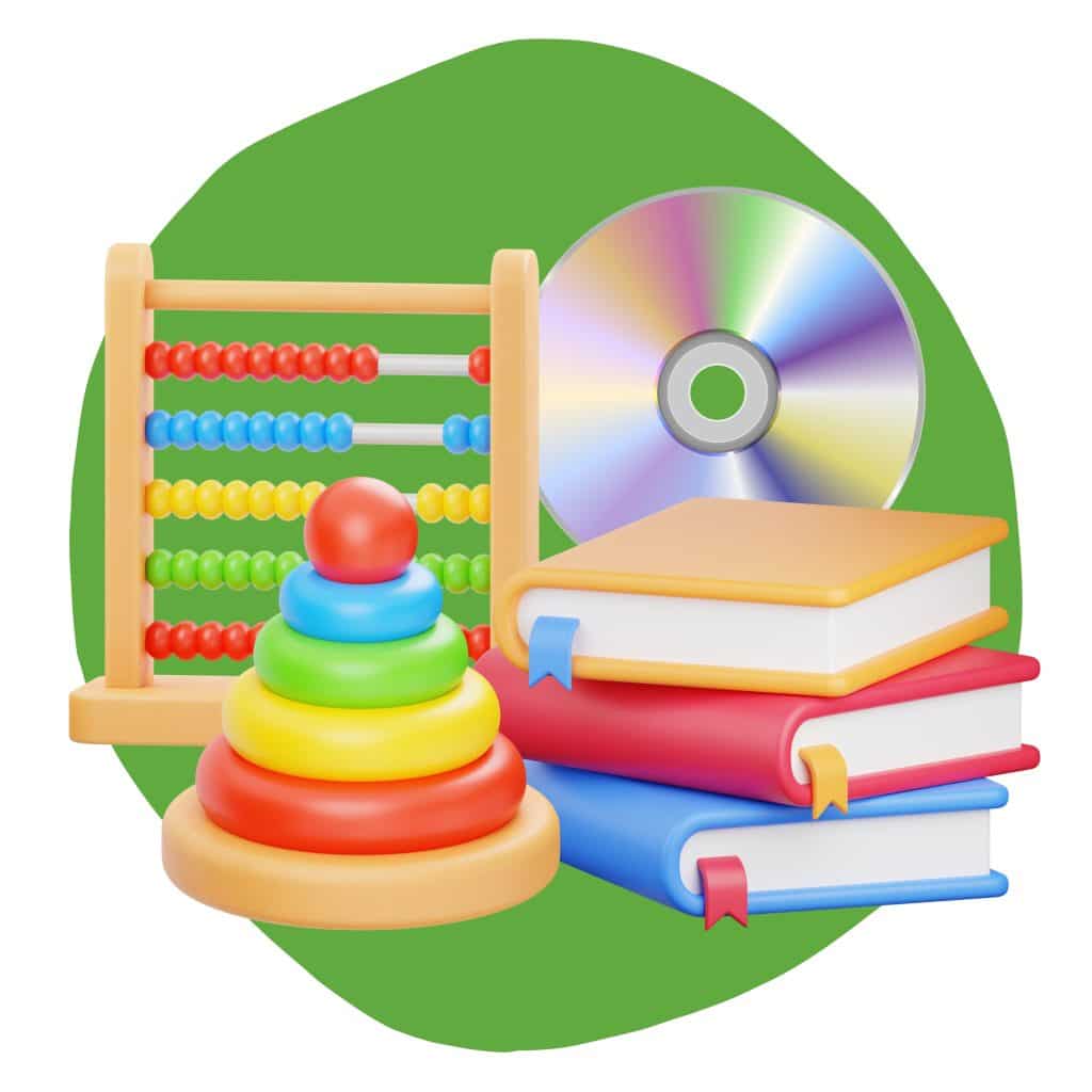 Toys, Books + CDs & DVDs